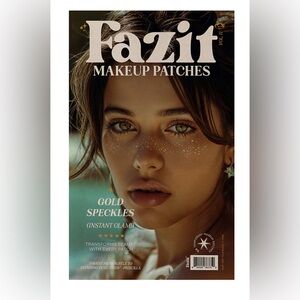 Fazit Gold Glitter Freckle Makeup Patches, New in Package